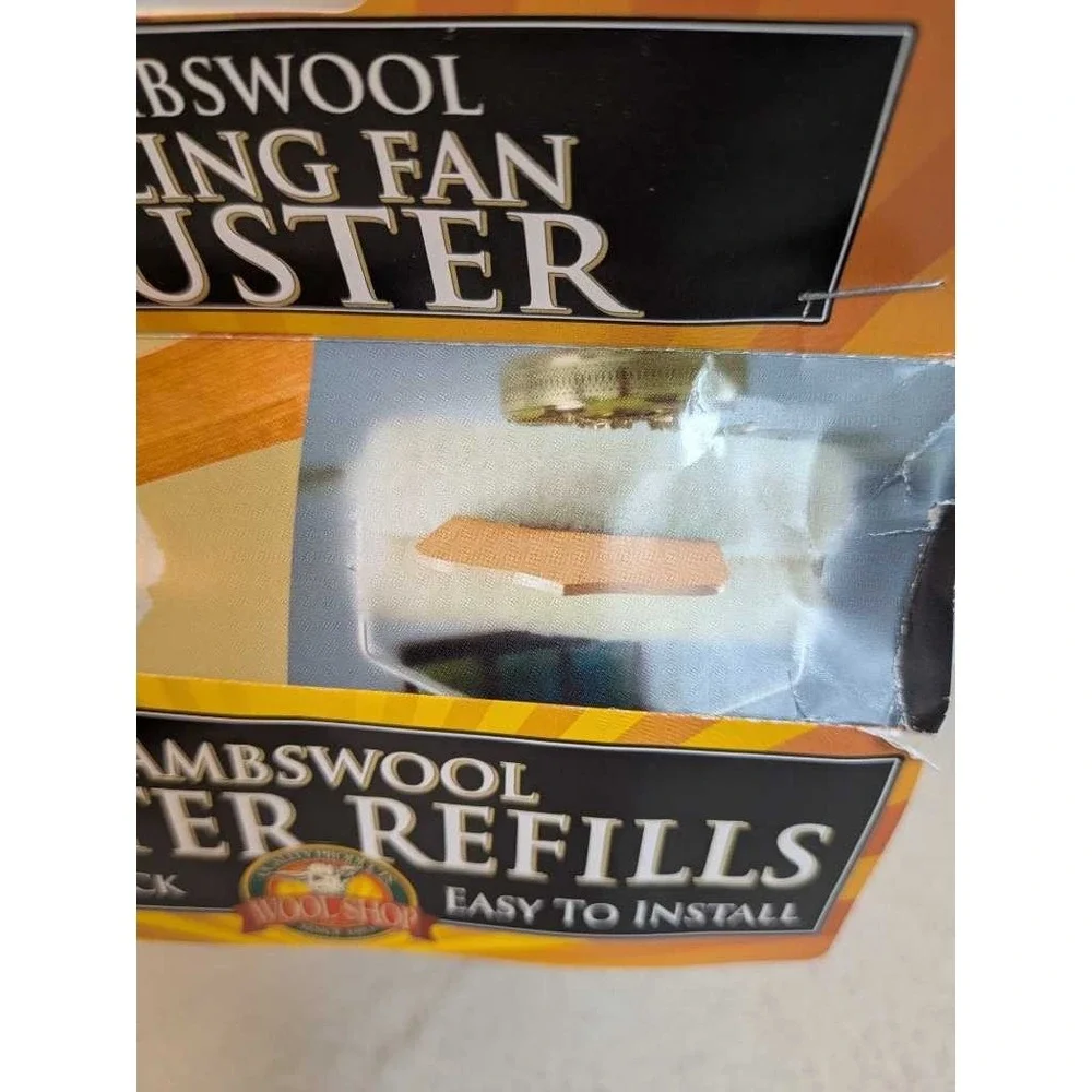 Wool Shop Lambswool Duster Refills Two Pack Ceiling Fan‎ Easy Install